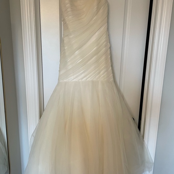 Romona Keveza L255 Wedding Gown In Ivory Bridal Size 10 - Picture 2 of 3